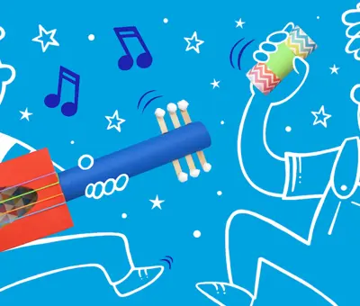 2 muziekinstrumenten maken voor kinderen